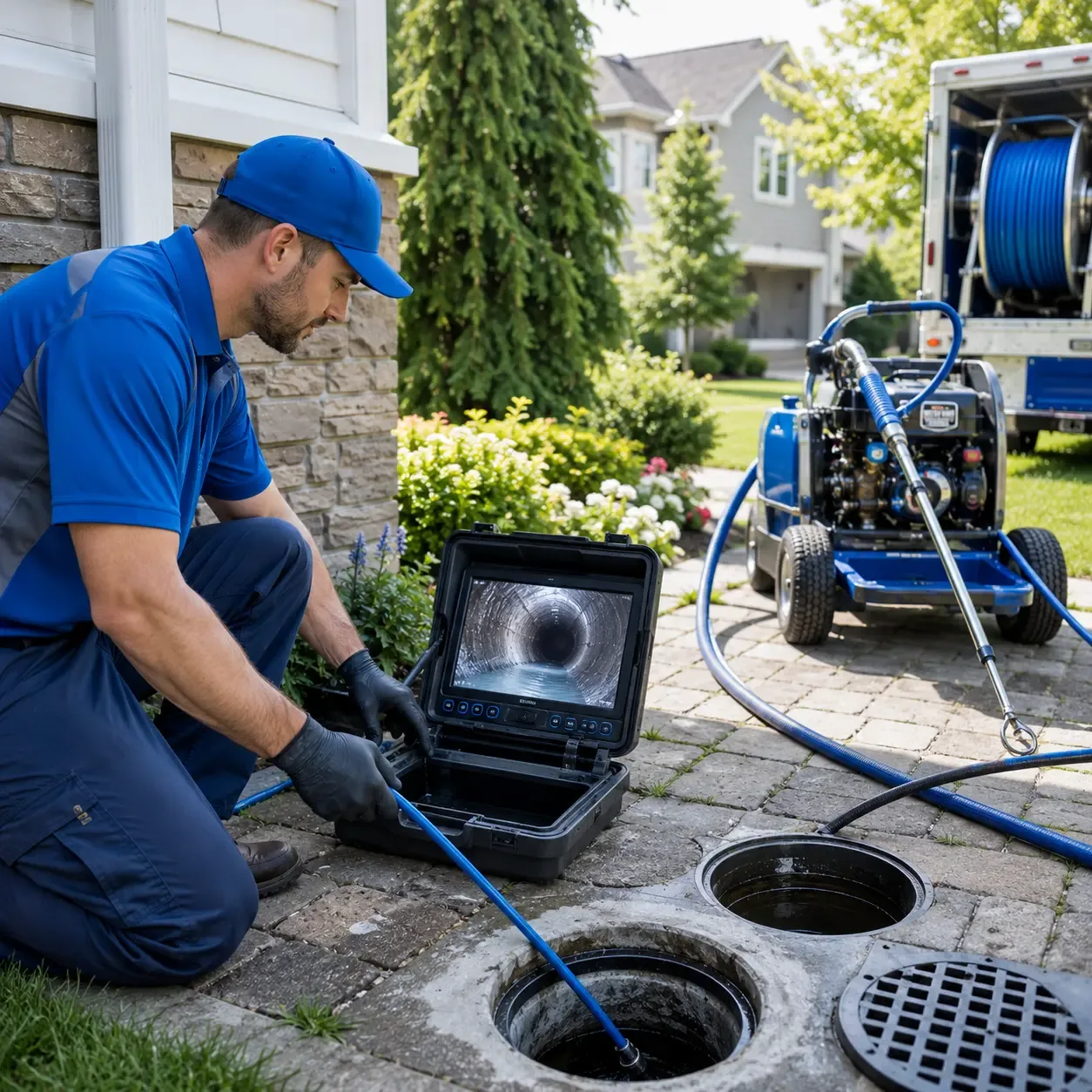 Outdoor drain cleaning professionals serving Newville, AL