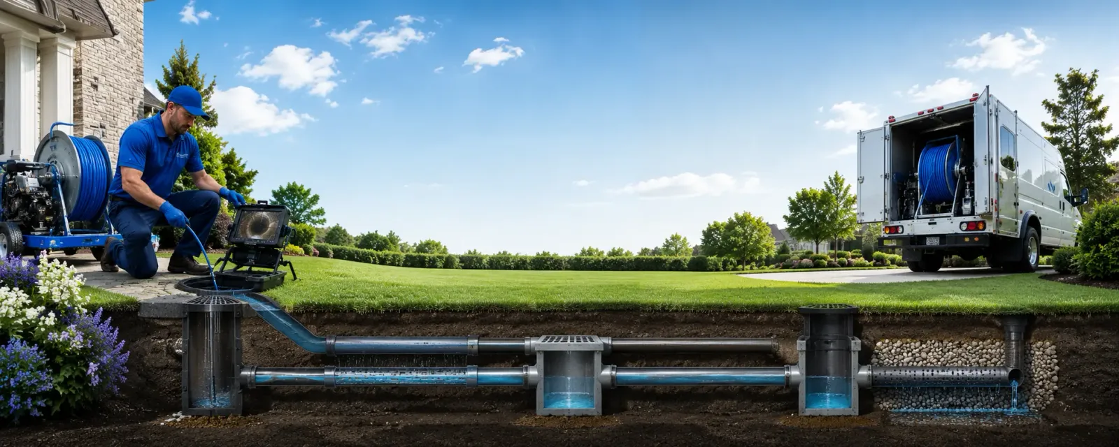 Outdoor drain cleaning information for Newville, AL